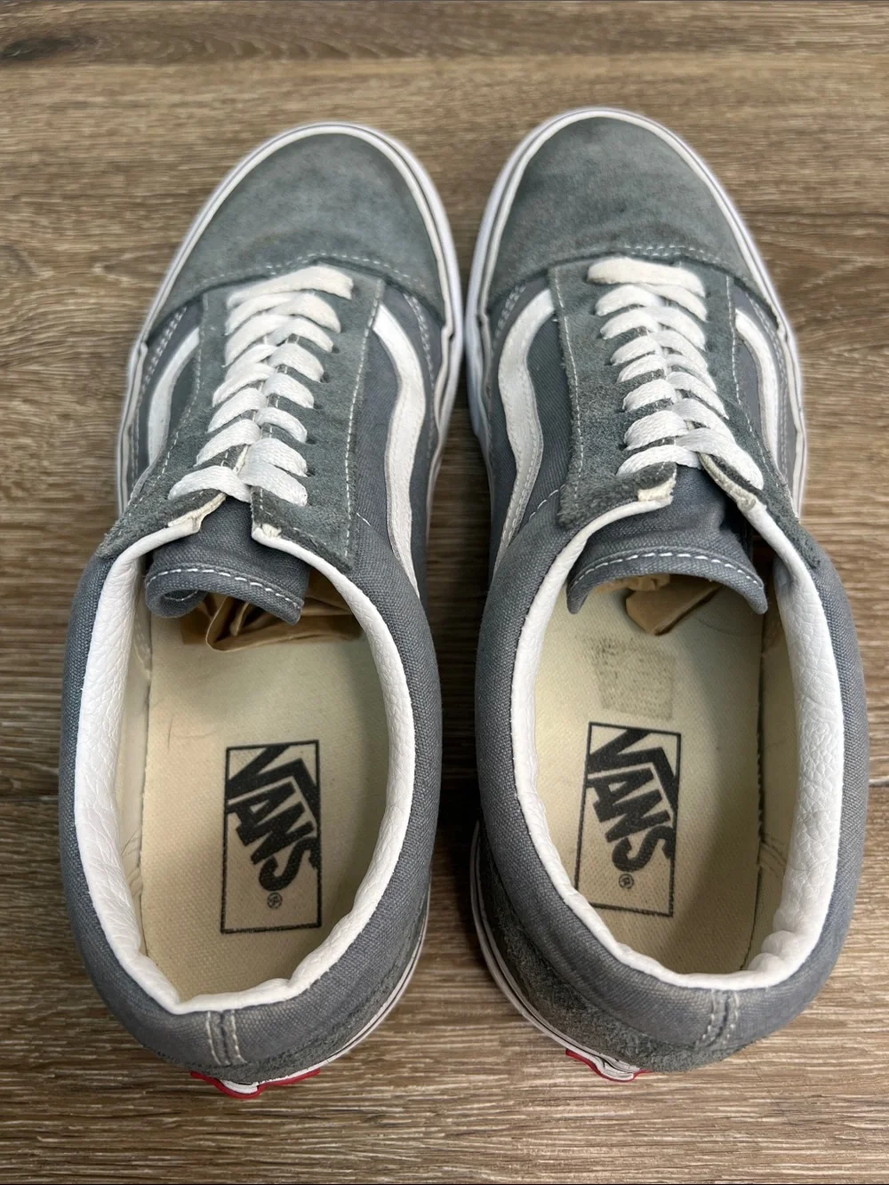 Vans Old Skool Gray Suede & Canvas Sneakers Men’s 10.5 Women’s 12